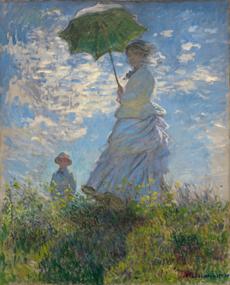 Mulher com Guarda-sol - Monet