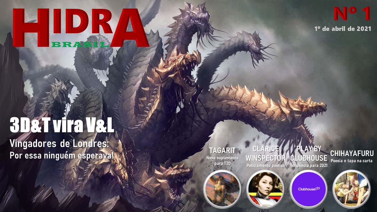 Hidra Brasil 01 revela novidades de 3D&T e Tormenta 20