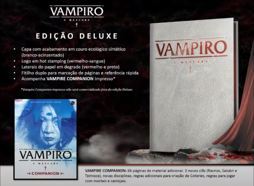 Vampiro A Mascara Edi. Deluxe Livro Do Mestre Galápagos Rpg