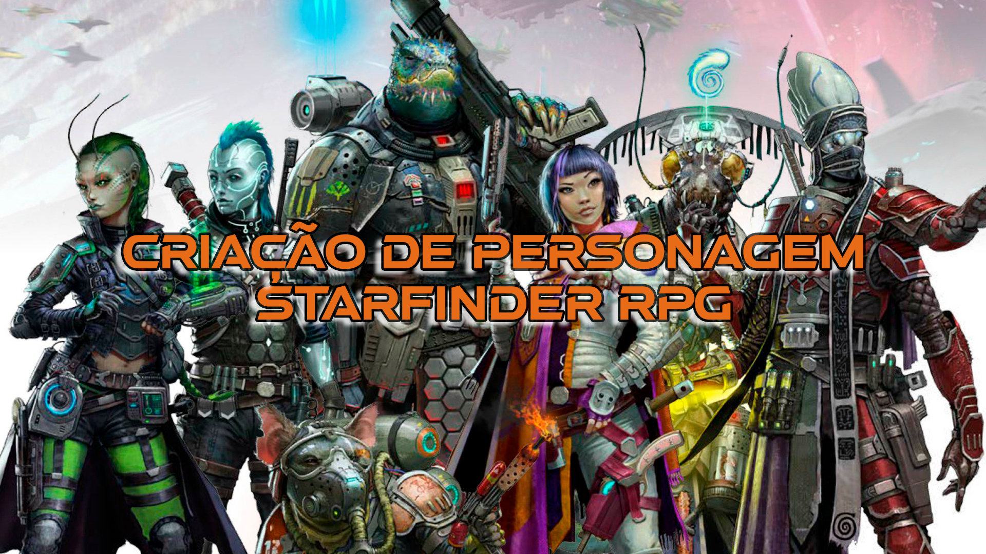 Capa - Guia de Criação de Personagem Starfinder RPG