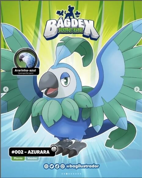 Conheça o BágDex, a nova lista de pokémon brasileiros para 3D&T! 