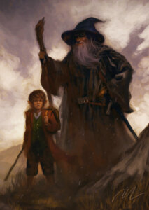 Bilbo e Gandalf