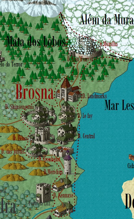 Mapa de Nohak - Território de Brosna