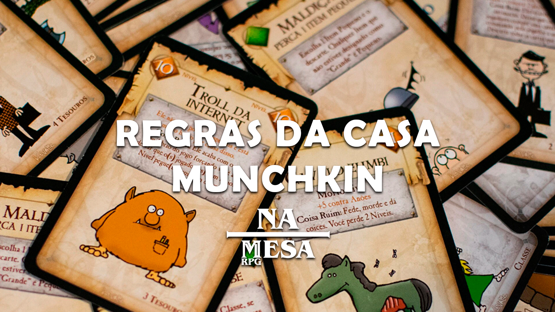 Monstros e Tesouros, um divertido jogo de cartas cheio de combates