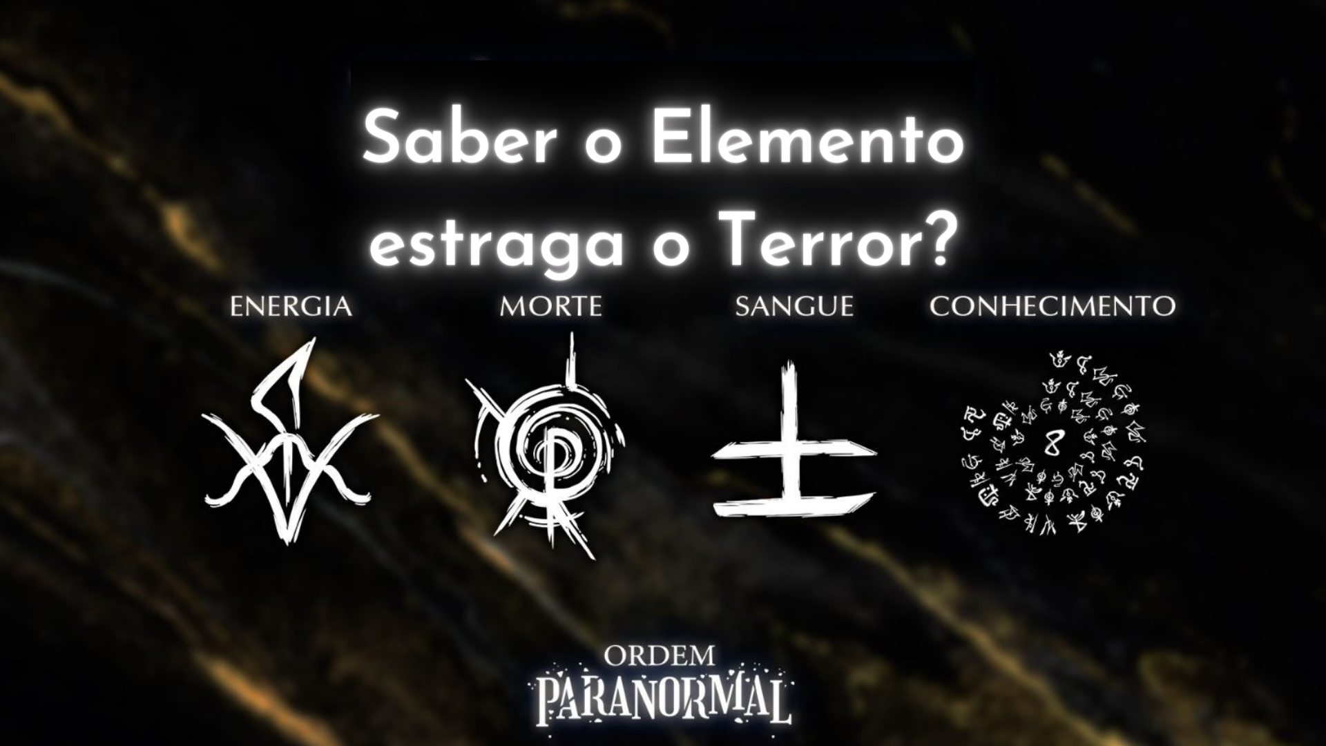 Saber o Elemento estraga o Terror – Ordem Paranormal RPG