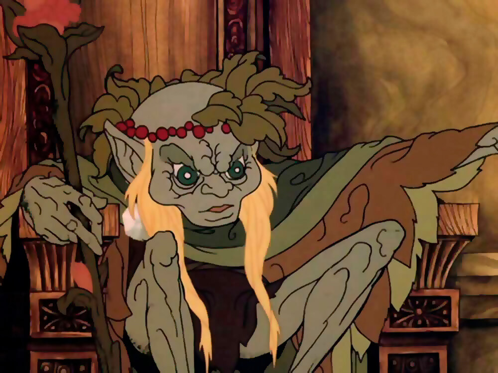 Thranduil como mostrado no filme O Senhor dos Anéis de 1977