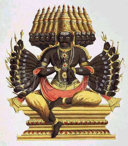 Ravana, personagem da mitologia hindu.