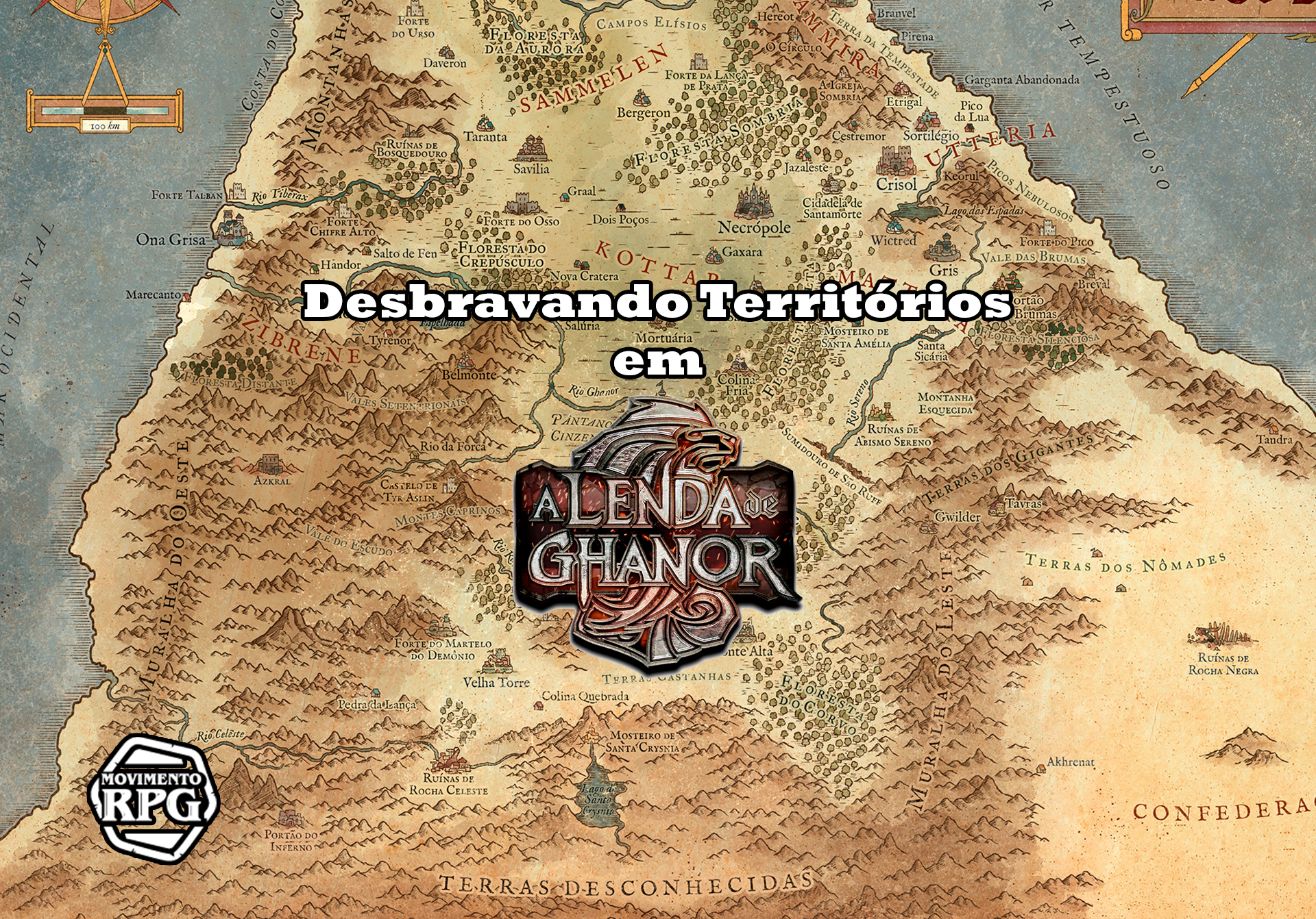 Desbravando Territórios em A Lenda de Ghanor RPG – Santos Escritos