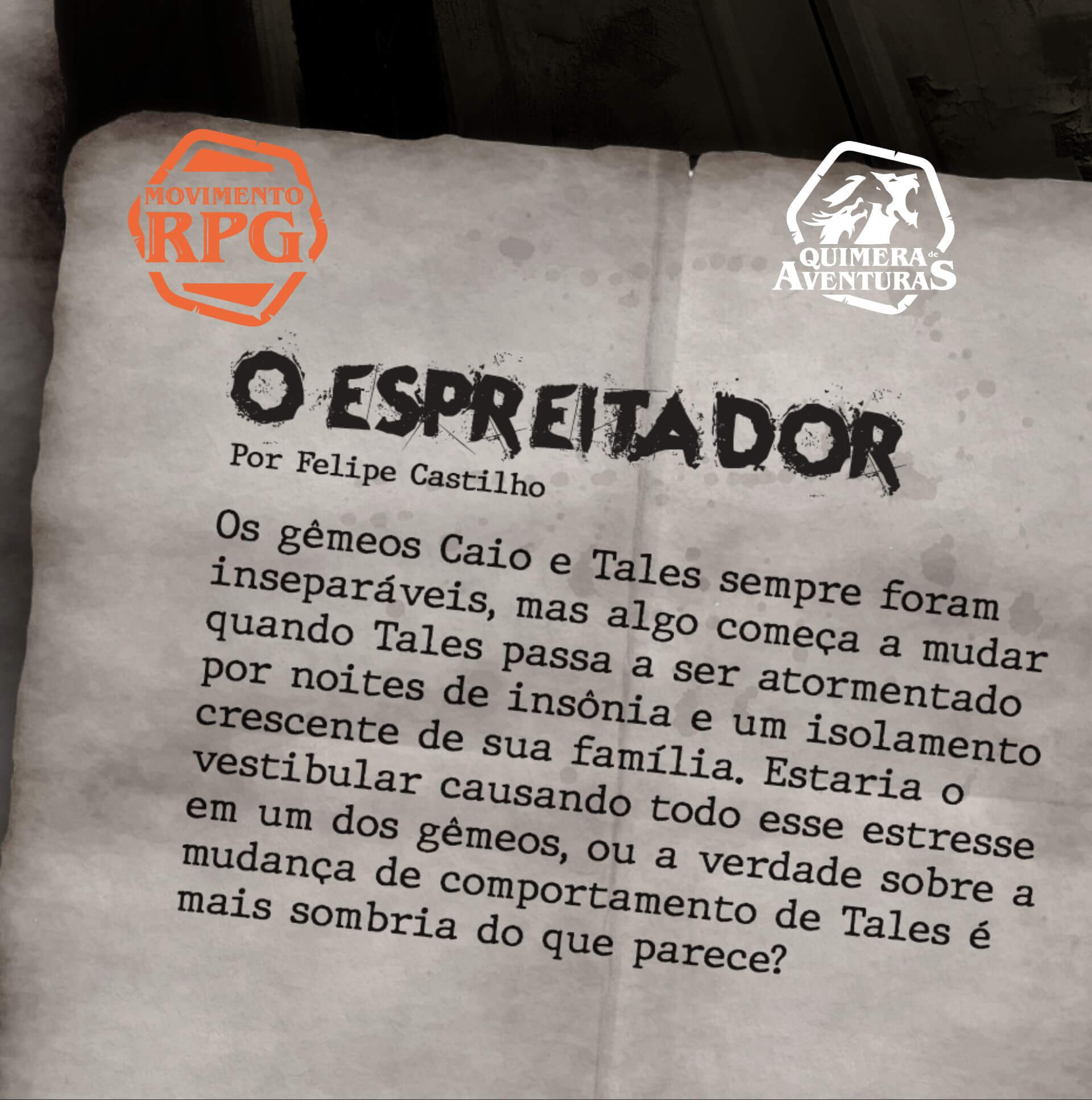 O Espreitador (Ordem Paranormal: O Espreitador e Outras Histórias) – Quimera de Aventuras