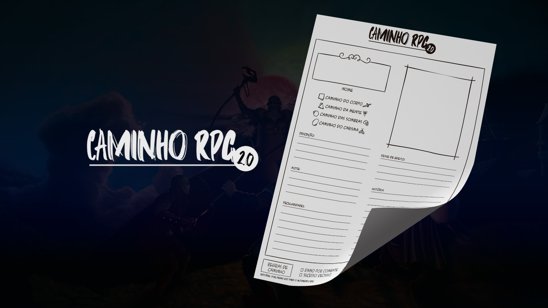 Ficha Caminho RPG 2.0 Editável